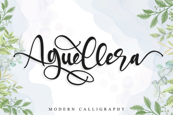 Aguellera: An Elegant Script Font for Thoughtful Branding