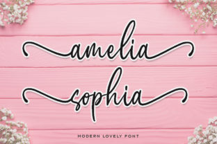 Amelia Sophia: A Hand-Lettered Script Font for Crafters and Makers