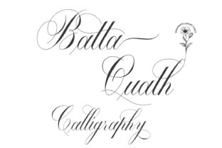 Batta Quath: A Script Typeface for Crafters and Small Shop Owners