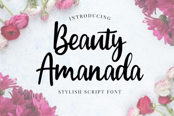 Beauty Amanda: A Handwritten Font for Editorial Design