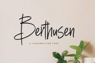 Berthusen: A Handwritten Font for Editorial Design
