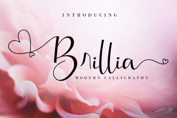 Brillia: A Modern Calligraphy Font for Handmade Product Design