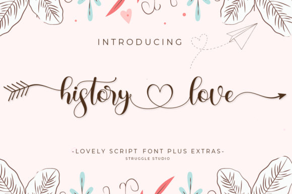 History Love: A Script Font for Handmade Product Design