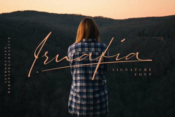 Irnafia: A Handwritten Font for Small Business Branding