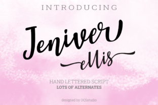 Jeniver Ellis: A Handwritten Font for Calm, Clean Editorial Design