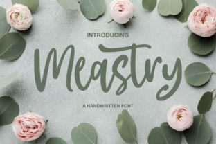 Meastry: A Handwritten Font for Refined Editorial Design