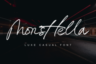 Monsttella: A Relaxed Handwritten Font for Real Branding Work
