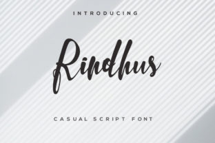 Rindhus Typeface: A Script Font That Lifts Your Brand Look