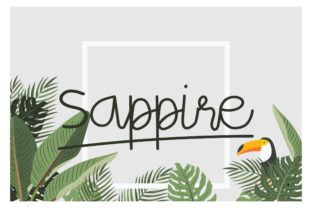 Sappire: A Sweet Hand-Lettered Script Font for Makers