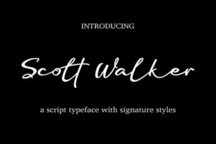 Scott Walker: A Script Font That Builds Brand Trust