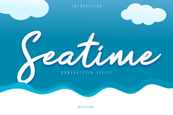 Seatime: A Handwritten Font for Small Business Branding
