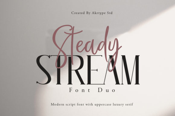 Steady Stream Font: A Modern Duo Typeface for Smarter Marketing
