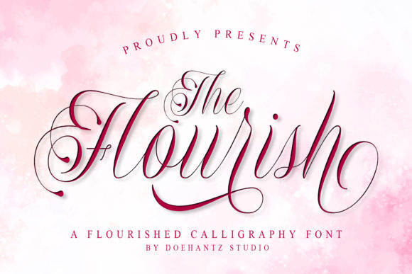 The Flourish Font: A Creative Typeface for Handmade Products